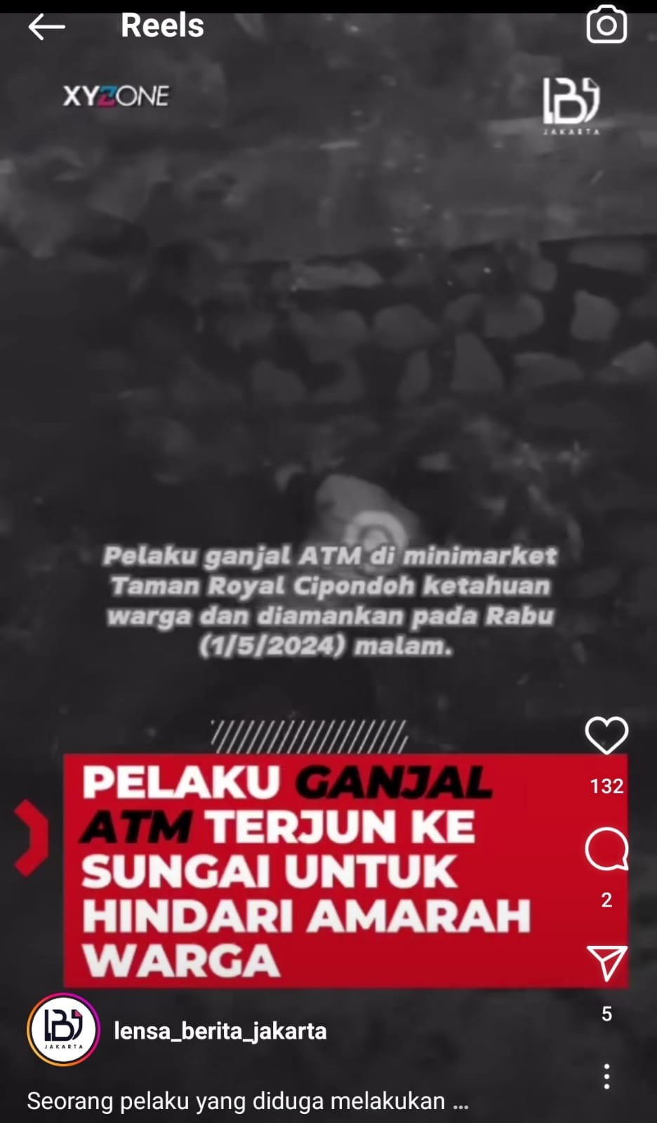Sindikat Ganjal ATM Kepergok  di Tangerang, Nekat Kabur Terjun ke Kali