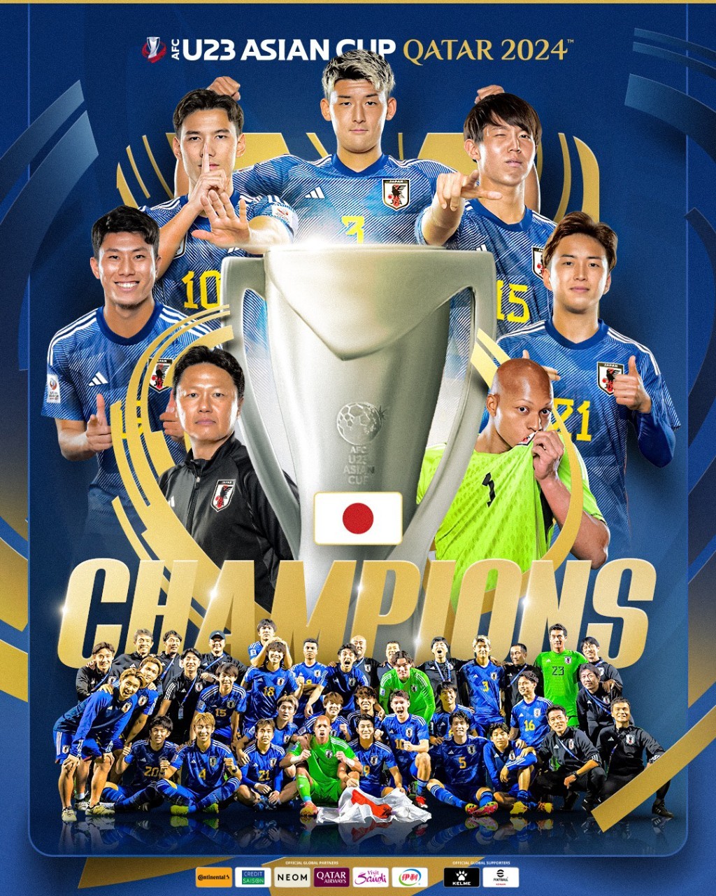 Uzbekistan Gagal Penalti, Jepang Raih Gelar Juara Piala Asia U-23 dalam Final yang Dramatis