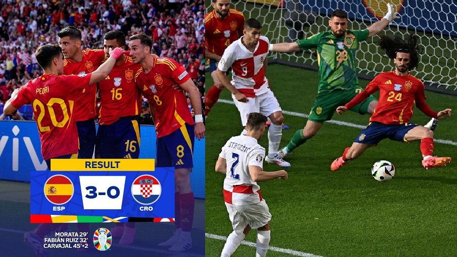 Hasil Euro 2024: Spanyol Permak Kroasia dengan Skor Telak 3-0