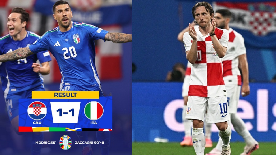 Hasil Euro 2024: Bermain Imbang 1-1 Melawan Kroasia, Italia Lolos ke Babak 16 Besar
