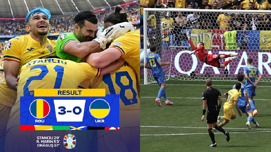 Hasil Euro 2024: Mudryk Cs Dibantai Habis Rumania dengan Skor Telak 3-0